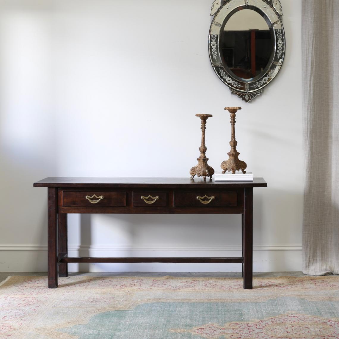 Three Drawer Side Table